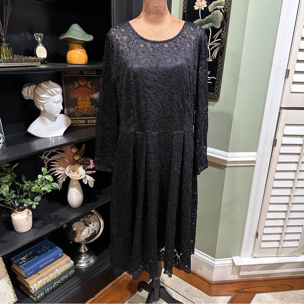 MissMy Retro Black Lace Dress Size 2XL